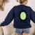 Kiwi Easy Costume Halloween Fruit Lover School Teacher Fun Women's Sweatshirt Back Print Navy Kiwi Easy Costume Halloween Fruit Lover School Teacher Fun Women's Sweatshirt Back Print Navy