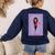 La Maestra Mexican Bingo Card Teacher Lottery Card Women's Sweatshirt Back Print Navy La Maestra Mexican Bingo Card Teacher Lottery Card Women's Sweatshirt Back Print Navy