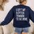 I Left My Boston Terrier To Be Here Women's Sweatshirt Back Print Navy