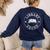 Library Squad Librarian Staff Teacher Group Matching For Men Women Women's Sweatshirt Back Print Navy