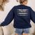 The Life Of a Teacher Teacher Bracelets Elementary School Women's Sweatshirt Back Print Navy