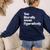 You Literally Mean Figuratively English Teacher Women's Sweatshirt Back Print Navy