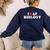 I Love AP Biology I Heart AP Biology Teachers Students For Men Women Kids Women's Sweatshirt Back Print Navy