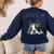 Love Is Boston Terrier Bostie Women's Sweatshirt Back Print Navy