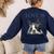Love Is Boston Terrier Bostie Women's Sweatshirt Back Print Navy