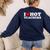 I Love Hot Teachers Women's Sweatshirt Back Print Navy