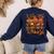I Love My Kindergarten Turkeys Thanksgiving Teacher Students Women's Sweatshirt Back Print Navy