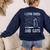 I Love Math And Cats Cat Lover Science Teacher Student Women's Sweatshirt Back Print Navy