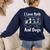 I Love Maths And Dogs Puppy Dog Lover Teacher Student Women's Sweatshirt Back Print Navy
