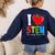 I Love STEM Student Teacher 1st Day Of School Back To School Women's Sweatshirt Back Print Navy