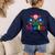 Maestra Proud Spanish Teacher Bilingual Teacher Latina Women's Sweatshirt Back Print Navy