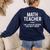 Math Teacher Definition Shirt Men Women Teacher Women's Sweatshirt Back Print Navy