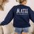 Math Teacher Halloween It's Nothing To Be Scared Of Women's Sweatshirt Back Print Navy Math Teacher Halloween It's Nothing To Be Scared Of Women's Sweatshirt Back Print Navy
