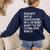 Never Mess With An English Teacher Back To School Women's Sweatshirt Back Print Navy
