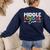 Middle School Crew Retro Teacher Student Vintage Women's Sweatshirt Back Print Navy Middle School Crew Retro Teacher Student Vintage Women's Sweatshirt Back Print Navy