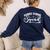Middle School Squad Teacher Women's Sweatshirt Back Print Navy Middle School Squad Teacher Women's Sweatshirt Back Print Navy