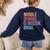 Middle School Teacher Middle School Is Bussin Bruh Women's Sweatshirt Back Print Navy