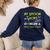 Middle School Teacher Halloween Costume Shirt Lazy Women's Sweatshirt Back Print Navy