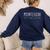Montessori Is My Jam Team Montessori Teacher Squad Women's Sweatshirt Back Print Navy
