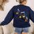Music Note Pumpkin Fall Music Teacher Halloween Costume Women's Sweatshirt Back Print Navy