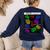 Nerdy Forms Nanotubes Chemistry Teacher Geek Women's Sweatshirt Back Print Navy