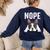 Nope Boston Terrier Puppy Dog Bostie Lover Men Women Girls Kids Women's Sweatshirt Back Print Navy