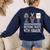 Nothing Beats 4th Grade Back To School Kids Teachers Women's Sweatshirt Back Print Navy