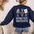 Nothing Beats Kindergarten Back To School Kid Teacher Women's Sweatshirt Back Print Navy