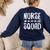 Nurse Squad Shirt Teacher Student Nursing Team For Men Women Girls Kids Women's Sweatshirt Back Print Navy Nurse Squad Shirt Teacher Student Nursing Team For Men Women Girls Kids Women's Sweatshirt Back Print Navy