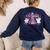 In October We Wear Pink Ballet Ghost Teacher Breast Cancer Women's Sweatshirt Back Print Navy In October We Wear Pink Ballet Ghost Teacher Breast Cancer Women's Sweatshirt Back Print Navy