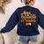 One Thankful PE Teacher Thanksgiving Fall Autumn Groovy Women's Sweatshirt Back Print Navy