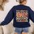 One Thankful Teacher Thanksgiving Groovy Fall Autumn Teacher Women's Sweatshirt Back Print Navy One Thankful Teacher Thanksgiving Groovy Fall Autumn Teacher Women's Sweatshirt Back Print Navy
