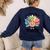 One Thankful Teacher Turkey Pencil Thanksgiving Teachers Women's Sweatshirt Back Print Navy One Thankful Teacher Turkey Pencil Thanksgiving Teachers Women's Sweatshirt Back Print Navy