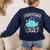 Pajama Day School Spirit Week Fun Cloud Teacher Student Women's Sweatshirt Back Print Navy