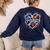 Para Heart Paraprofessional Teacher Paraeducator Women's Sweatshirt Back Print Navy Para Heart Paraprofessional Teacher Paraeducator Women's Sweatshirt Back Print Navy