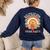 Paraprofessional Para Life Sun Flower Teacher Back To School Women's Sweatshirt Back Print Navy