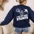 Parents Teacher Association Team Supporter PTA President Women's Sweatshirt Back Print Navy