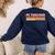 PE TEACHER Job Title Profession Birthday Worker Idea Women's Sweatshirt Back Print Navy