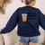 Phonemes Graphemes And Caffeine Coffee Teacher Appreciation Women's Sweatshirt Back Print Navy Phonemes Graphemes And Caffeine Coffee Teacher Appreciation Women's Sweatshirt Back Print Navy