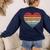 Pianist Retro Sunset Piano Keyboard Player Teacher Women's Sweatshirt Back Print Navy Pianist Retro Sunset Piano Keyboard Player Teacher Women's Sweatshirt Back Print Navy