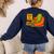 Pickle Reading Books Bookworm Teacher Librarian Kids Retro Women's Sweatshirt Back Print Navy Pickle Reading Books Bookworm Teacher Librarian Kids Retro Women's Sweatshirt Back Print Navy