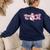 Pink Ghost Teach Halloween Teacher In Spooky Season Women's Sweatshirt Back Print Navy Pink Ghost Teach Halloween Teacher In Spooky Season Women's Sweatshirt Back Print Navy