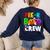 Pre K Boo Crew Halloween Costume Teachers Kids Women's Sweatshirt Back Print Navy Pre K Boo Crew Halloween Costume Teachers Kids Women's Sweatshirt Back Print Navy