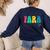 Pre-K Paraprofessional Teacher Back To School Vibes Women's Sweatshirt Back Print Navy Pre-K Paraprofessional Teacher Back To School Vibes Women's Sweatshirt Back Print Navy