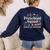Pre-K Squad Adventure Camping Preschool Teacher Boy Girl Kid Women's Sweatshirt Back Print Navy