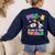Pre-K Student Teacher Astronaut Space Back To School Women's Sweatshirt Back Print Navy