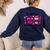 Pre-k Teacher In October We Wear Pink Breast Cancer Women's Sweatshirt Back Print Navy Pre-k Teacher In October We Wear Pink Breast Cancer Women's Sweatshirt Back Print Navy