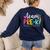 Pre-k Team Pencil Teacher Student Back To School Girls Women's Sweatshirt Back Print Navy