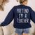 Pretend I'm A Teacher Costume Halloween Lazy Adult Kids Women's Sweatshirt Back Print Navy Pretend I'm A Teacher Costume Halloween Lazy Adult Kids Women's Sweatshirt Back Print Navy