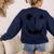 Pumpkin Artist Halloween Art Teacher Women's Sweatshirt Back Print Navy